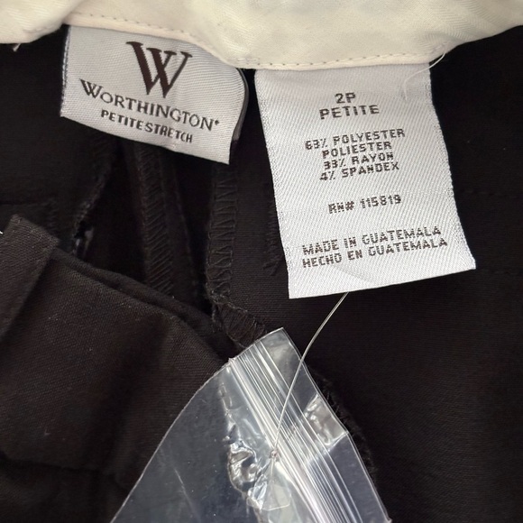 Worthington Modern Fit Black Wide Leg Trousers - Picture 7 of 11